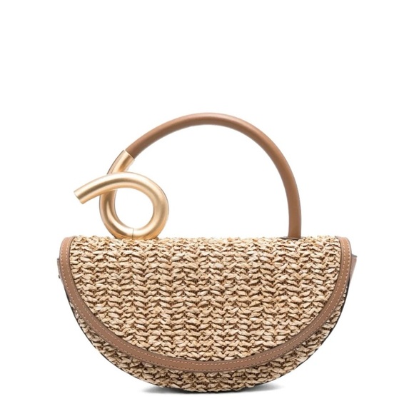 Cult Gaia Azaria bag - Wicker and leather - Picture 1 of 11